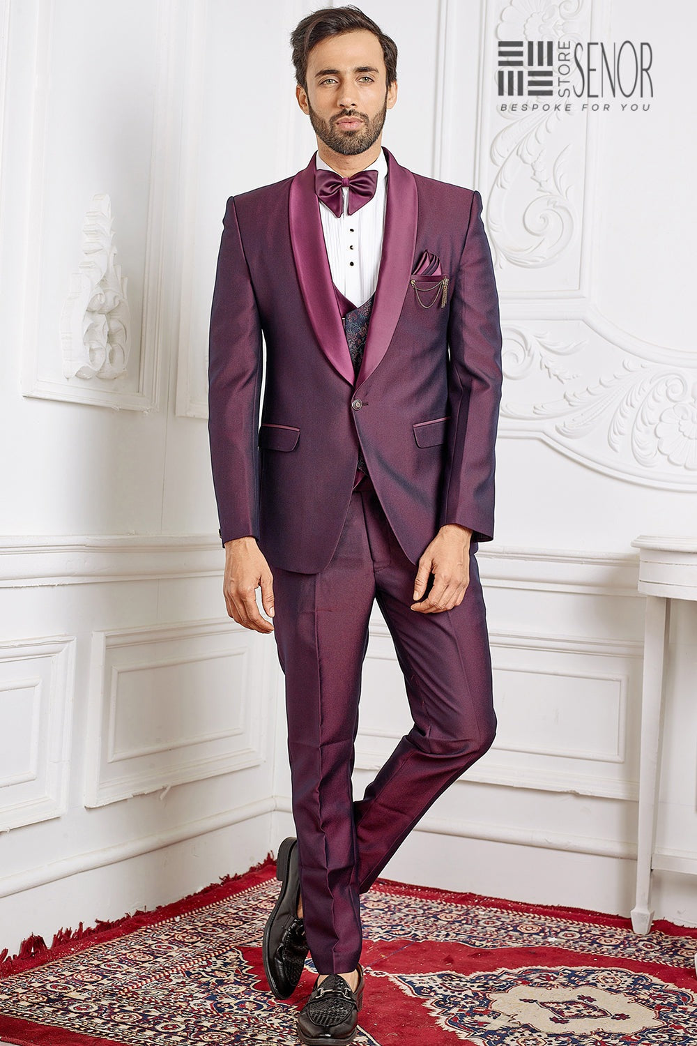 Maroon Tuxedo